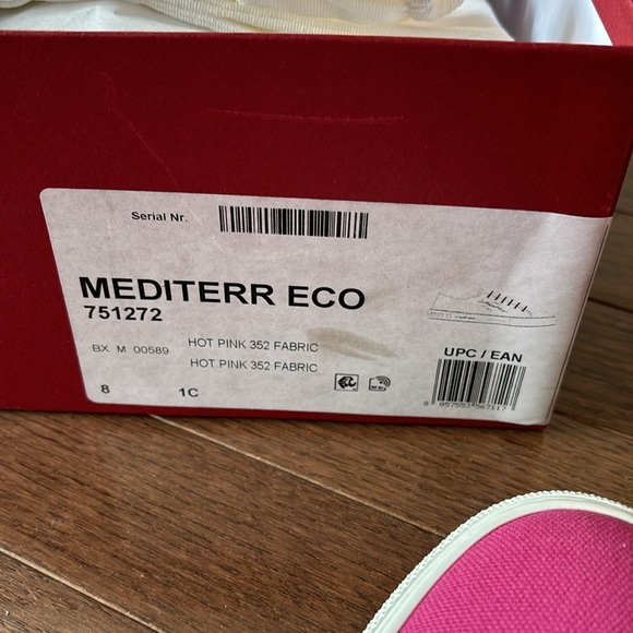 Salvatore Ferragamo Hot Pink ‘Mediterr Eco’ Fabric Sneakers - Picture 9 of 9